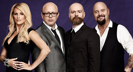  Idol 2011. Laila Bagge Wahlgren, Pelle Lidell, Alexander Bard och Anders Bagge.. Foto: Andreas Kock/Cameralink/TV4